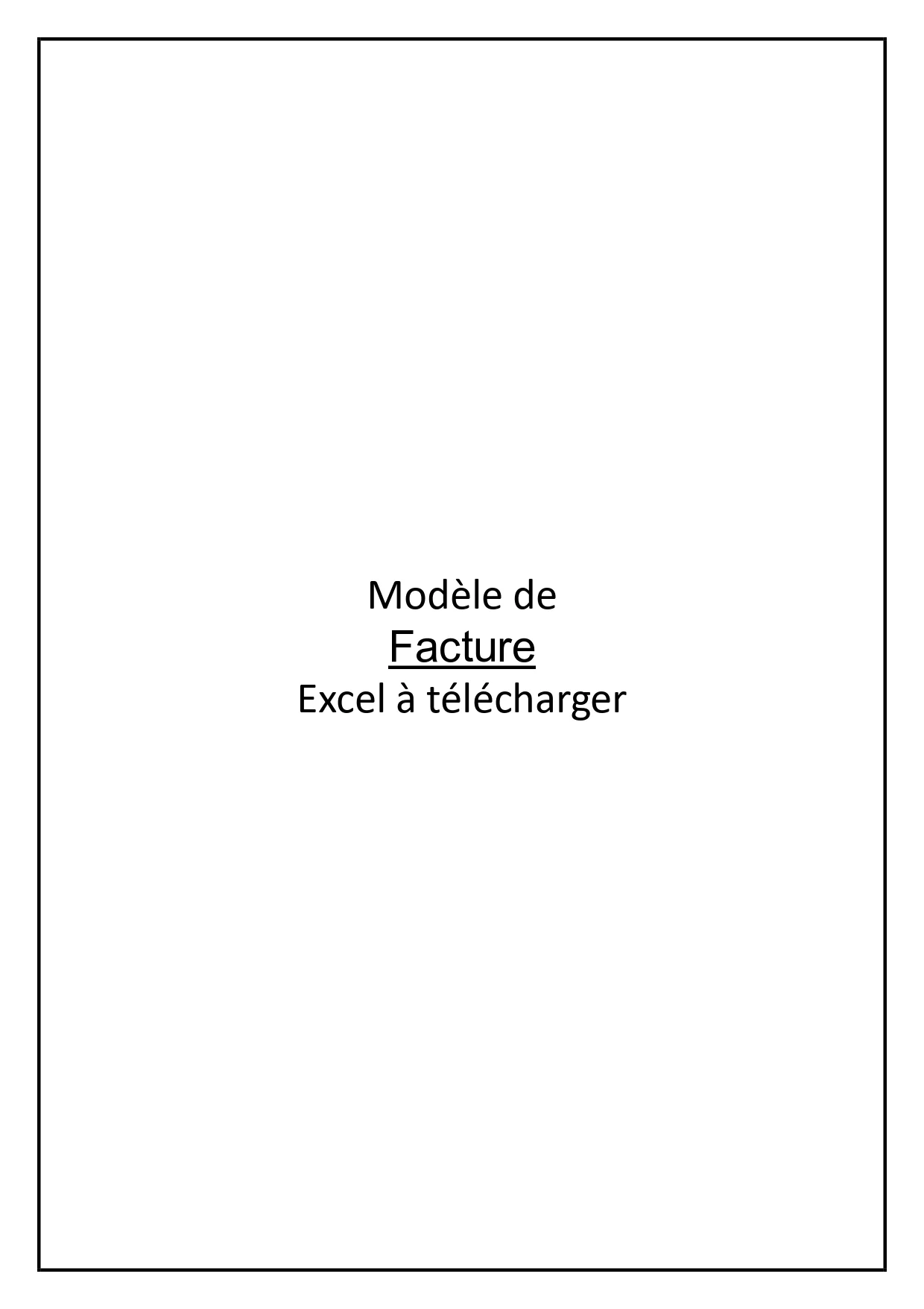 Facture
