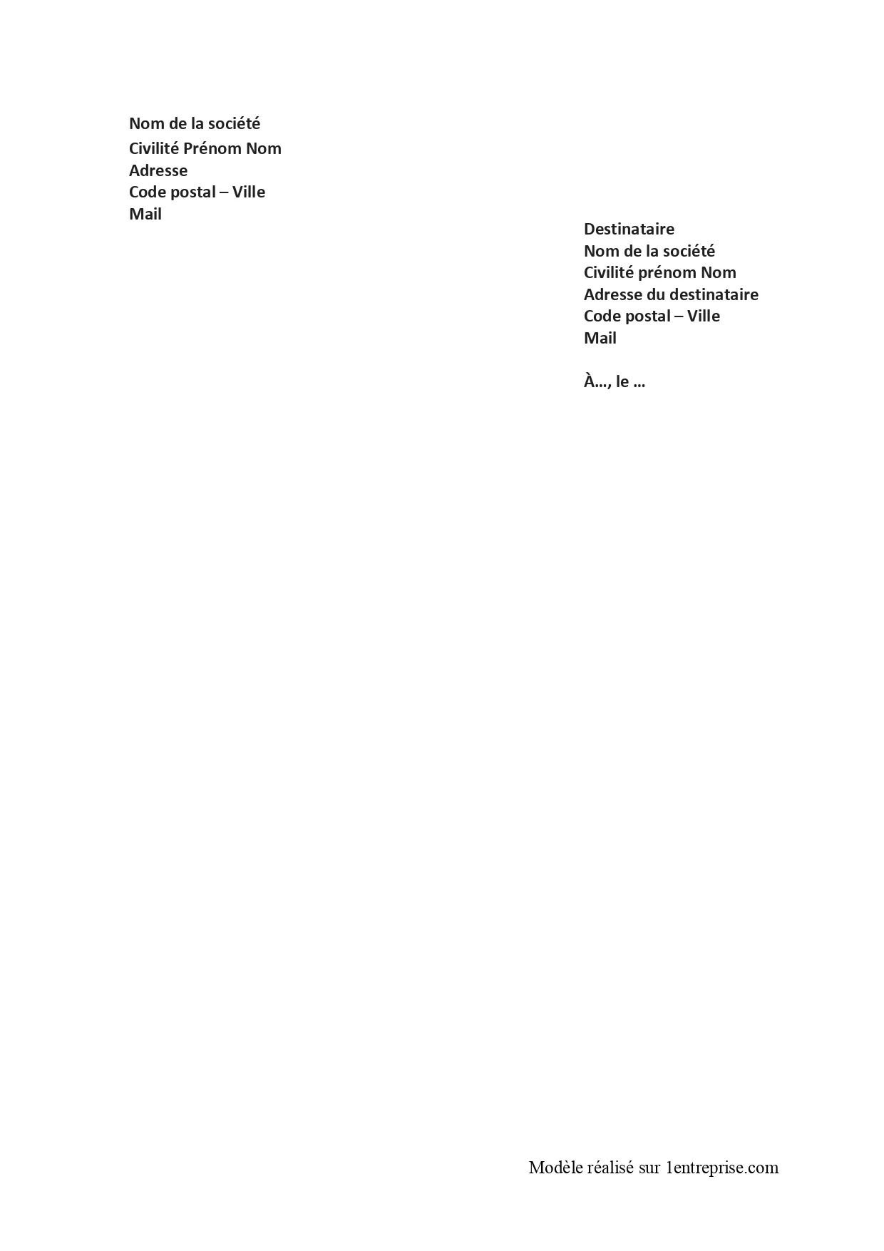 Lettre De Licenciement Pour Motif Personnel